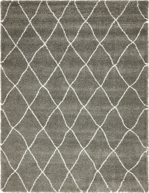 Gray 9' x 12' 2 Rabat Shag Rectangle Area Rug Thick Soft Touch Fluffy & Plush Shaggy Pile