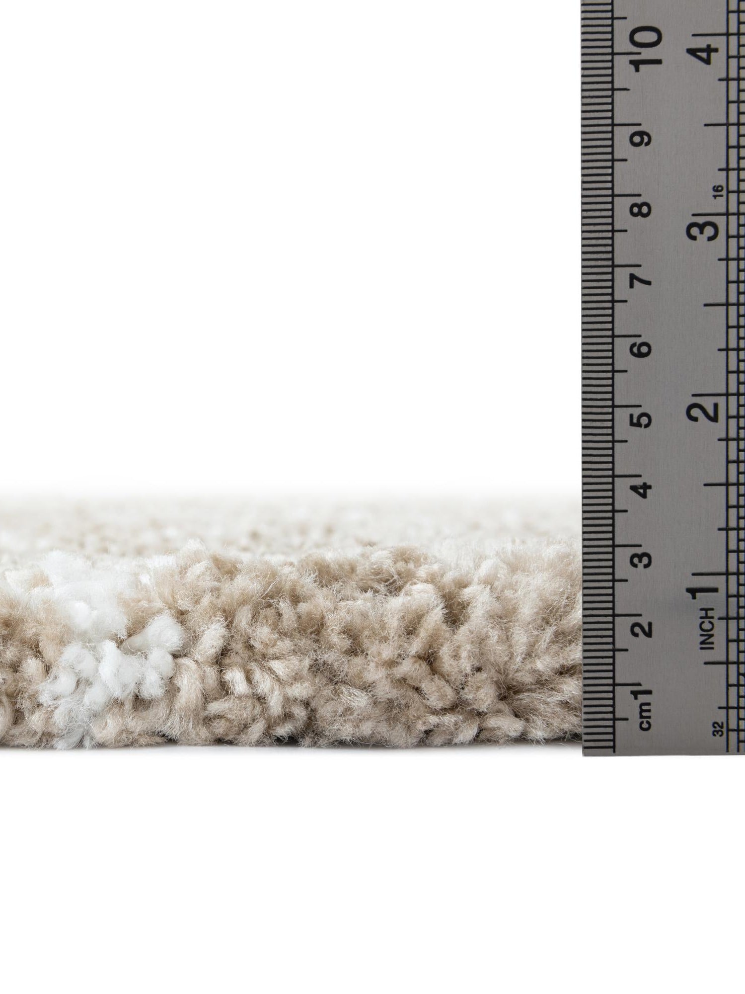 Taupe 2' 7 x 10' Rabat Shag Runner Area Rug Thick Soft Touch Fluffy & Plush Shaggy Pile Durable Geometric Carpet for Luxury Interior Design for Sale at Rug Engine