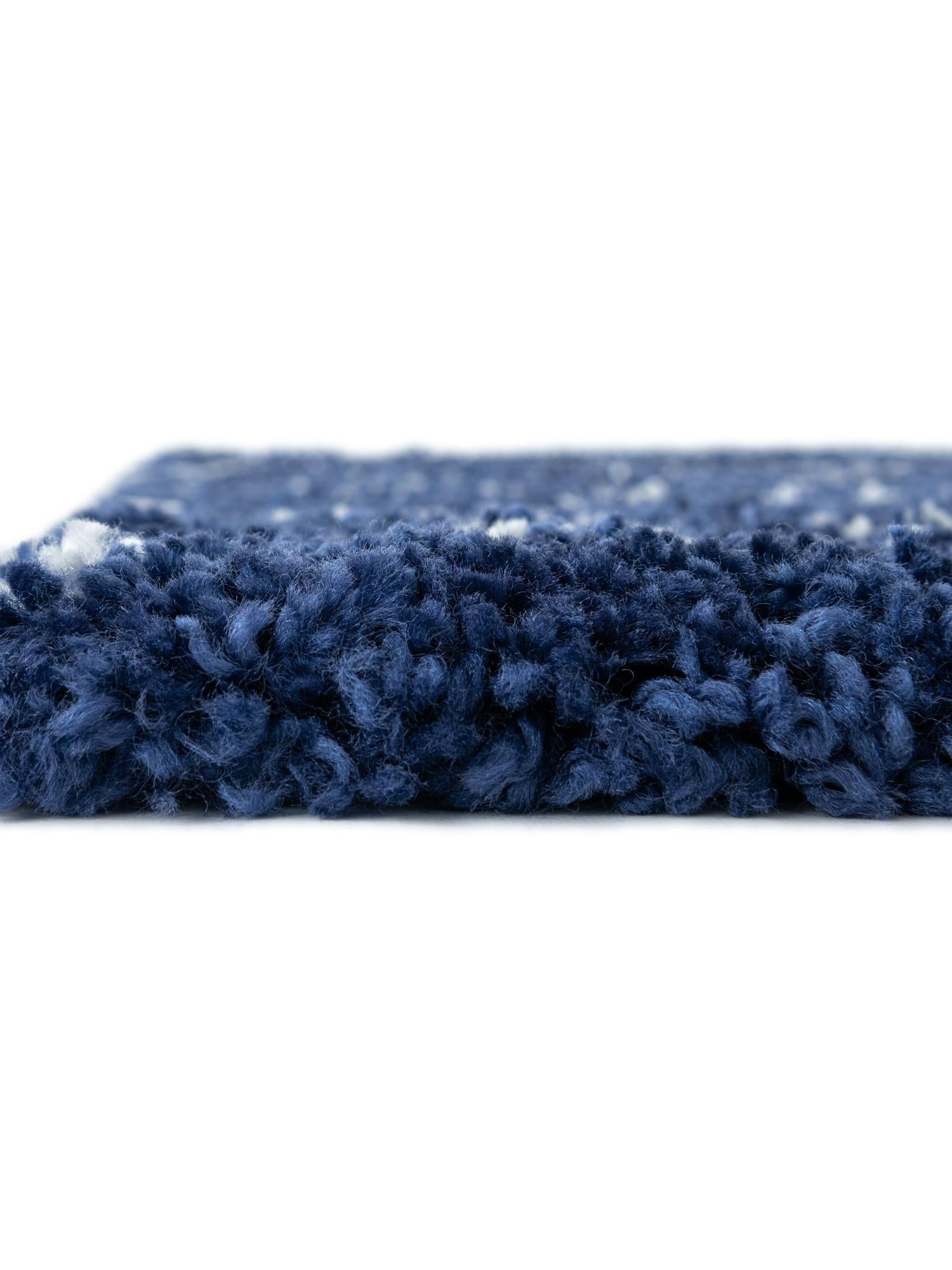 Navy Blue 2' 7 x 10' Rabat Shag Runner Area Rug Thick Soft Touch Fluffy & Plush Shaggy Pile Durable Geometric Carpet for Luxury Interior Design for Sale at Rug Engine