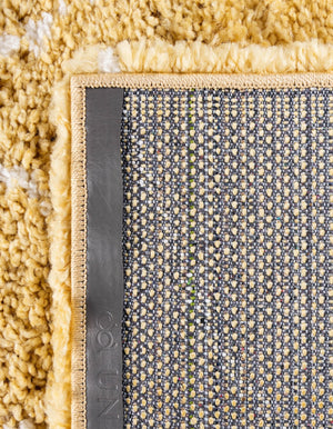 Yellow 5' 1 x 8' Rabat Shag Rectangle Area Rug Thick Soft Touch Fluffy & Plush Shaggy Pile