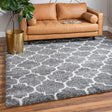 Gray 8' x 8' Rabat Shag Square Area Rug Thick Soft Touch Fluffy & Plush Shaggy Pile