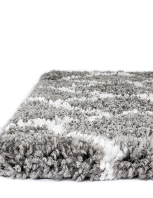 Gray 5' 1 x 8' Rabat Shag Rectangle Area Rug Thick Soft Touch Fluffy & Plush Shaggy Pile