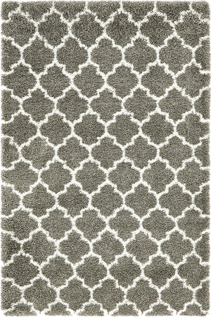 Gray 5' 1 x 8' Rabat Shag Rectangle Area Rug Thick Soft Touch Fluffy & Plush Shaggy Pile