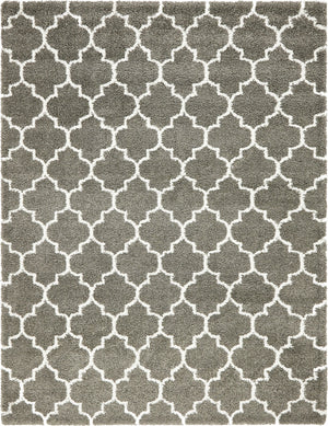 Gray 9' x 12' 2 Rabat Shag Rectangle Area Rug Thick Soft Touch Fluffy & Plush Shaggy Pile