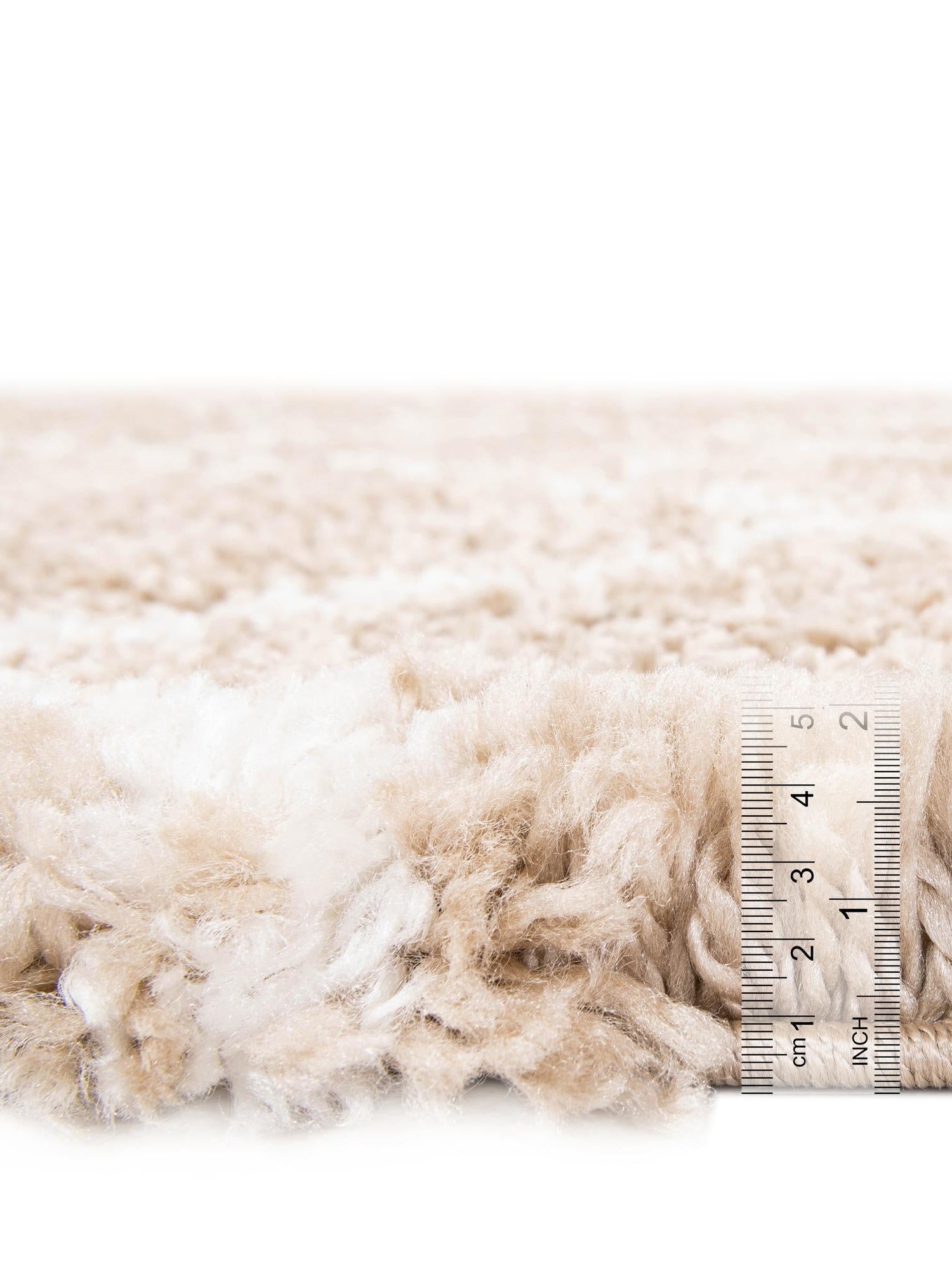 Taupe 2' 7 x 10' Rabat Shag Runner Area Rug Thick Soft Touch Fluffy & Plush Shaggy Pile Durable Geometric Carpet for Luxury Interior Design for Sale at Rug Engine