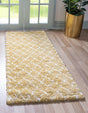Yellow 2' 7 x 10' Rabat Shag Runner Area Rug Thick Soft Touch Fluffy & Plush Shaggy Pile