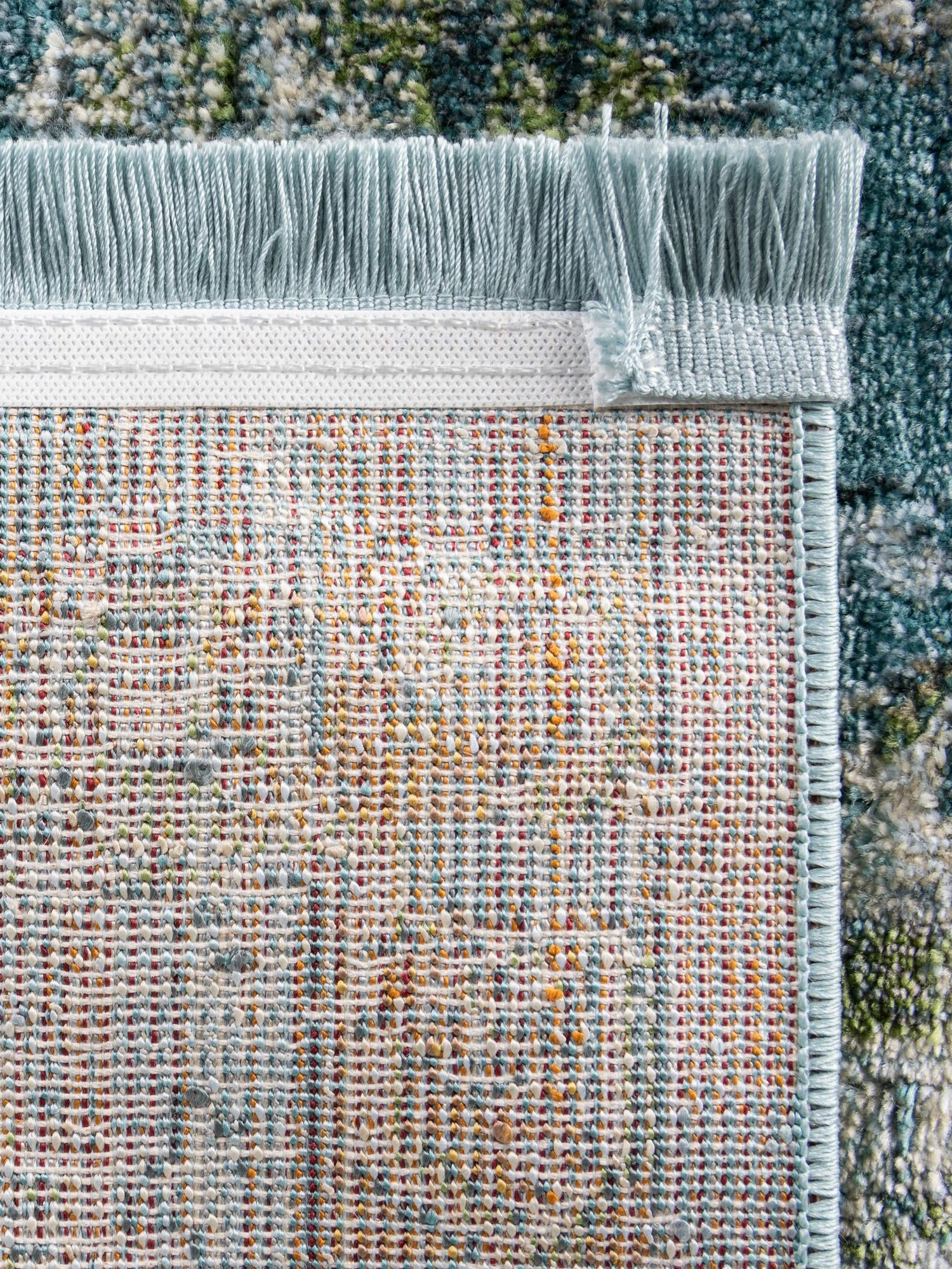 Light Blue 8' x 11' Baracoa Rectangle Area Rug 100% Polypropylene Distressed Vintage Living Dining Room Office Traditional Carpet for Sale at Rug Engine