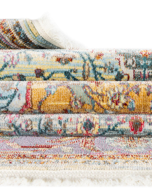 Light Blue 6' x 9' Baracoa Rectangle Area Rug 100% Polypropylene Distressed Vintage Living Dining Room Office Traditional Carpet for Sale at Rug Engine