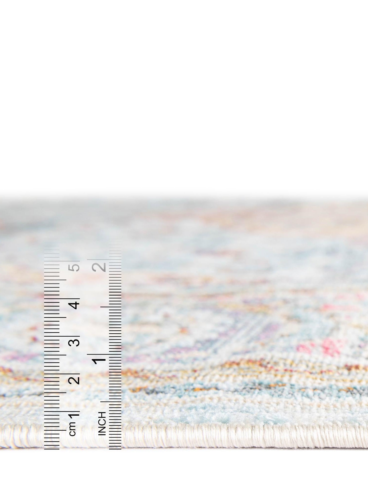 Light Blue 8' x 8' Baracoa Round Area Rug 100% Polypropylene Distressed Vintage Living Dining Room Office Traditional Carpet for Sale at Rug Engine