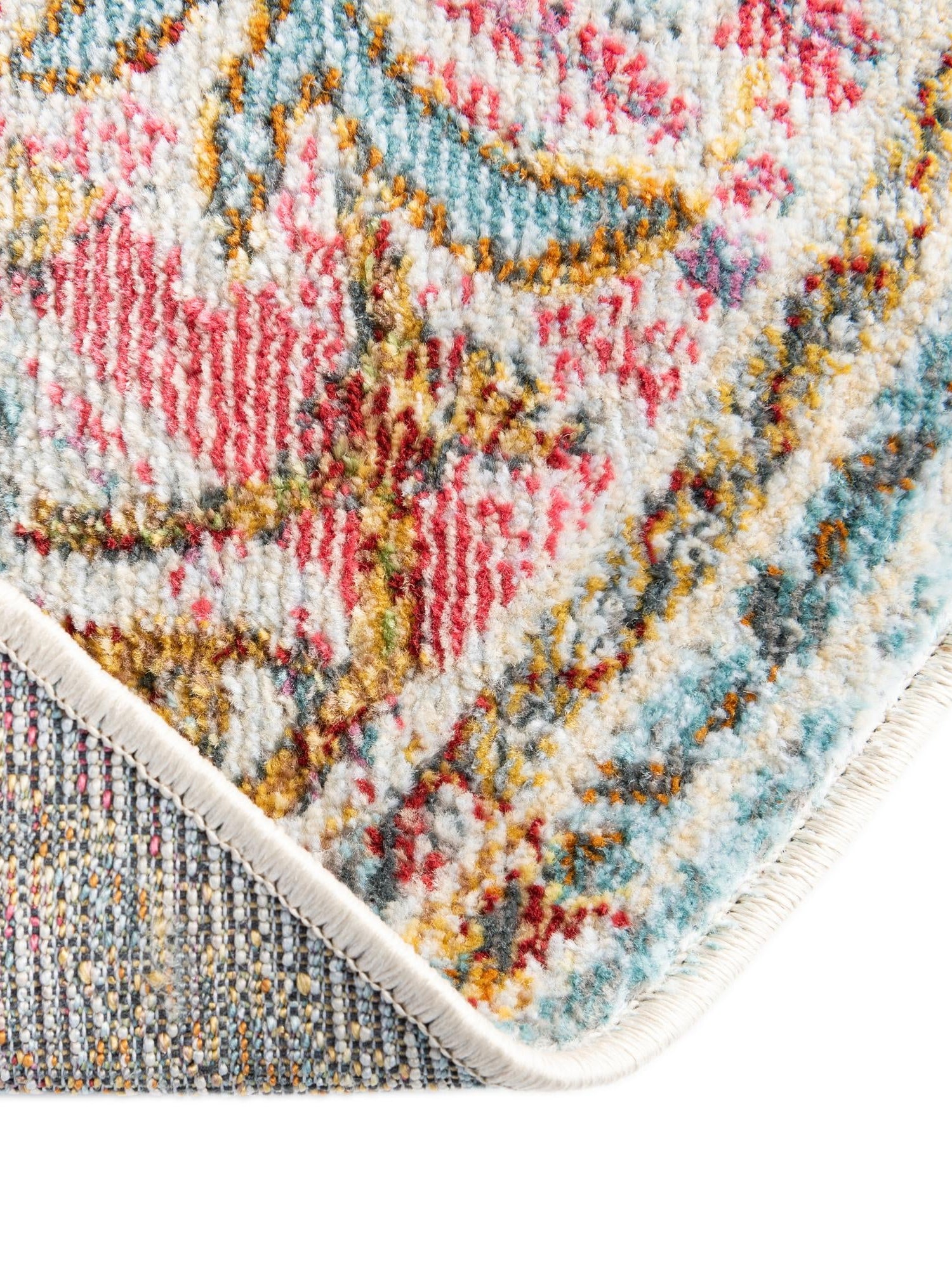 Light Blue 8' x 8' Baracoa Round Area Rug 100% Polypropylene Distressed Vintage Living Dining Room Office Traditional Carpet for Sale at Rug Engine