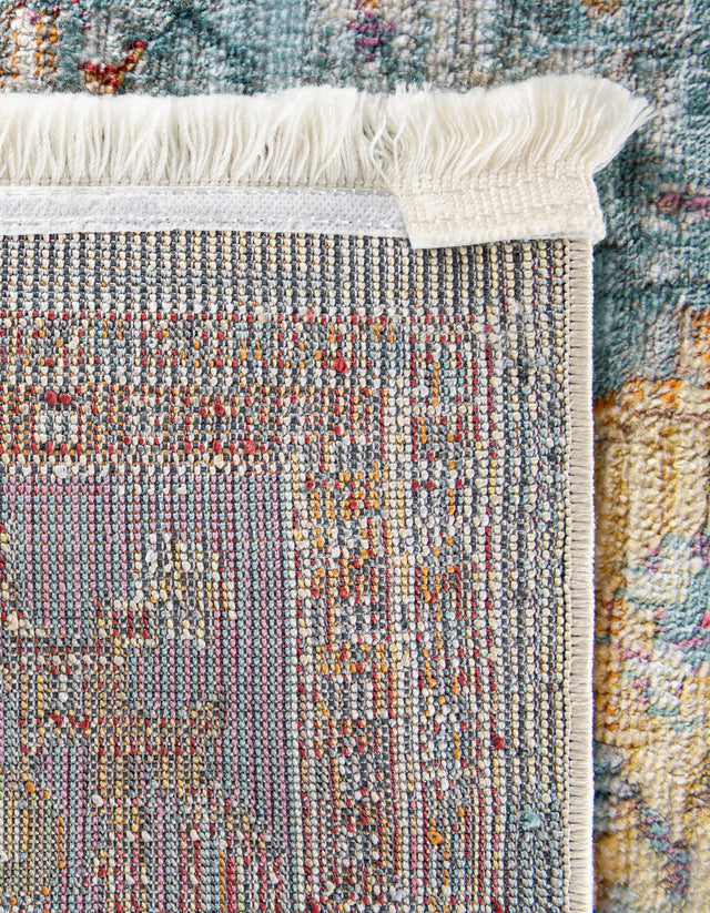 Light Blue 2' 2 x 6' 1 Baracoa Runner Area Rug 100% Polypropylene Distressed Vintage Living Dining Room Office Traditional Carpet for Sale at Rug Engine