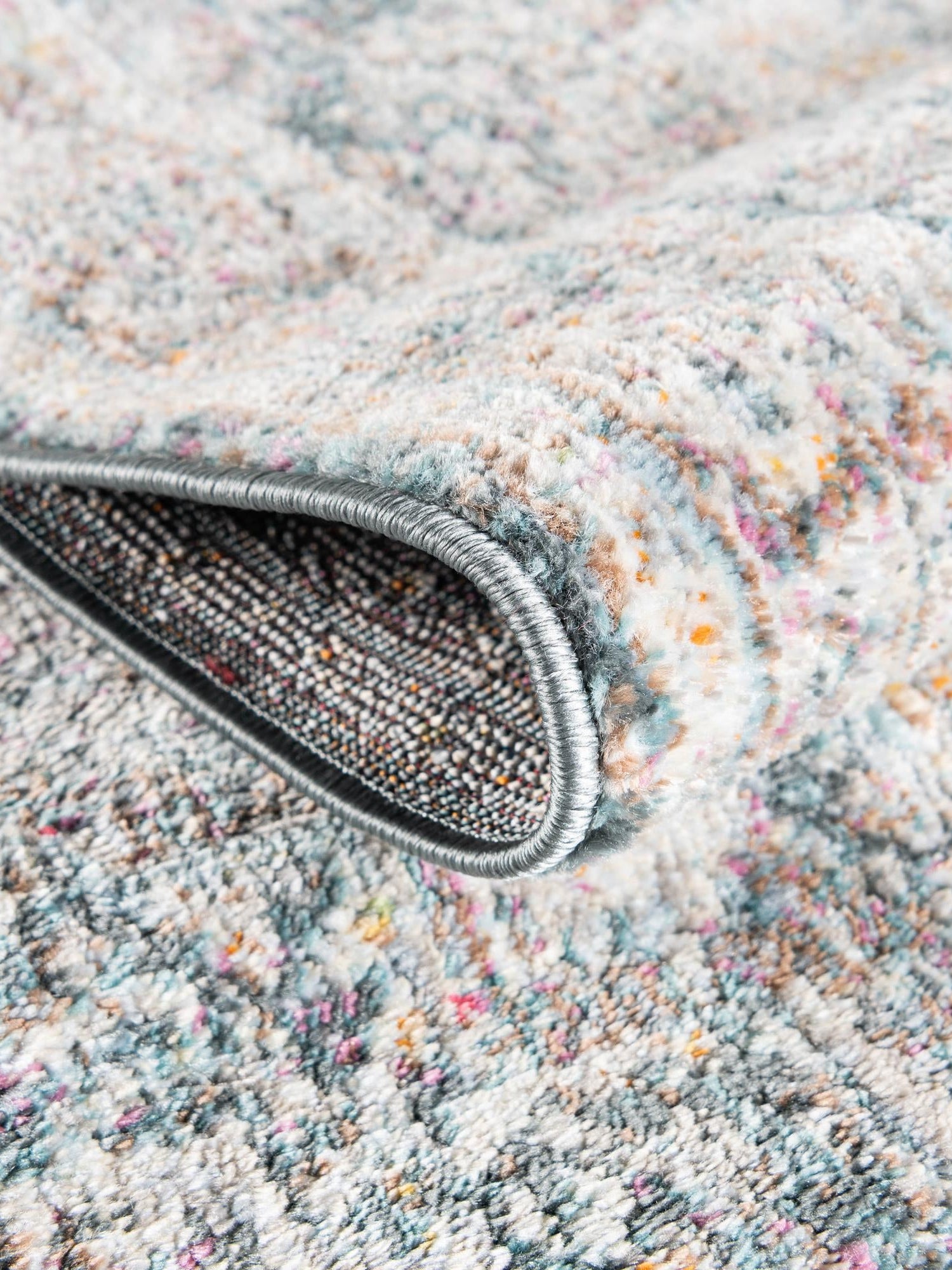 Gray 8' x 10' Baracoa Rectangle Area Rug 100% Polypropylene Distressed Vintage Living Dining Room Office Traditional Carpet for Sale at Rug Engine