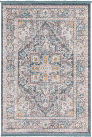 Gray 4' 3 x 6' 1 Baracoa Rectangle Area Rug 100% Polypropylene Distressed Vintage Living Dining Room Office Traditional Carpet for Sale at Rug Engine