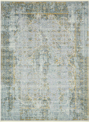 Gray 10' x 13' 1 Baracoa Rectangle Area Rug 100% Polypropylene Distressed Vintage Living Dining Room Office Traditional Carpet for Sale at Rug Engine