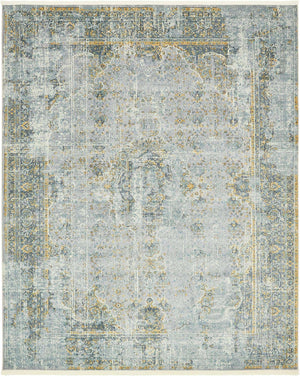 Gray 8' x 10' Baracoa Rectangle Area Rug 100% Polypropylene Distressed Vintage Living Dining Room Office Traditional Carpet for Sale at Rug Engine