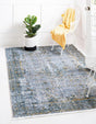Gray 8' x 10' Baracoa Rectangle Area Rug 100% Polypropylene Distressed Vintage Living Dining Room Office Traditional Carpet for Sale at Rug Engine