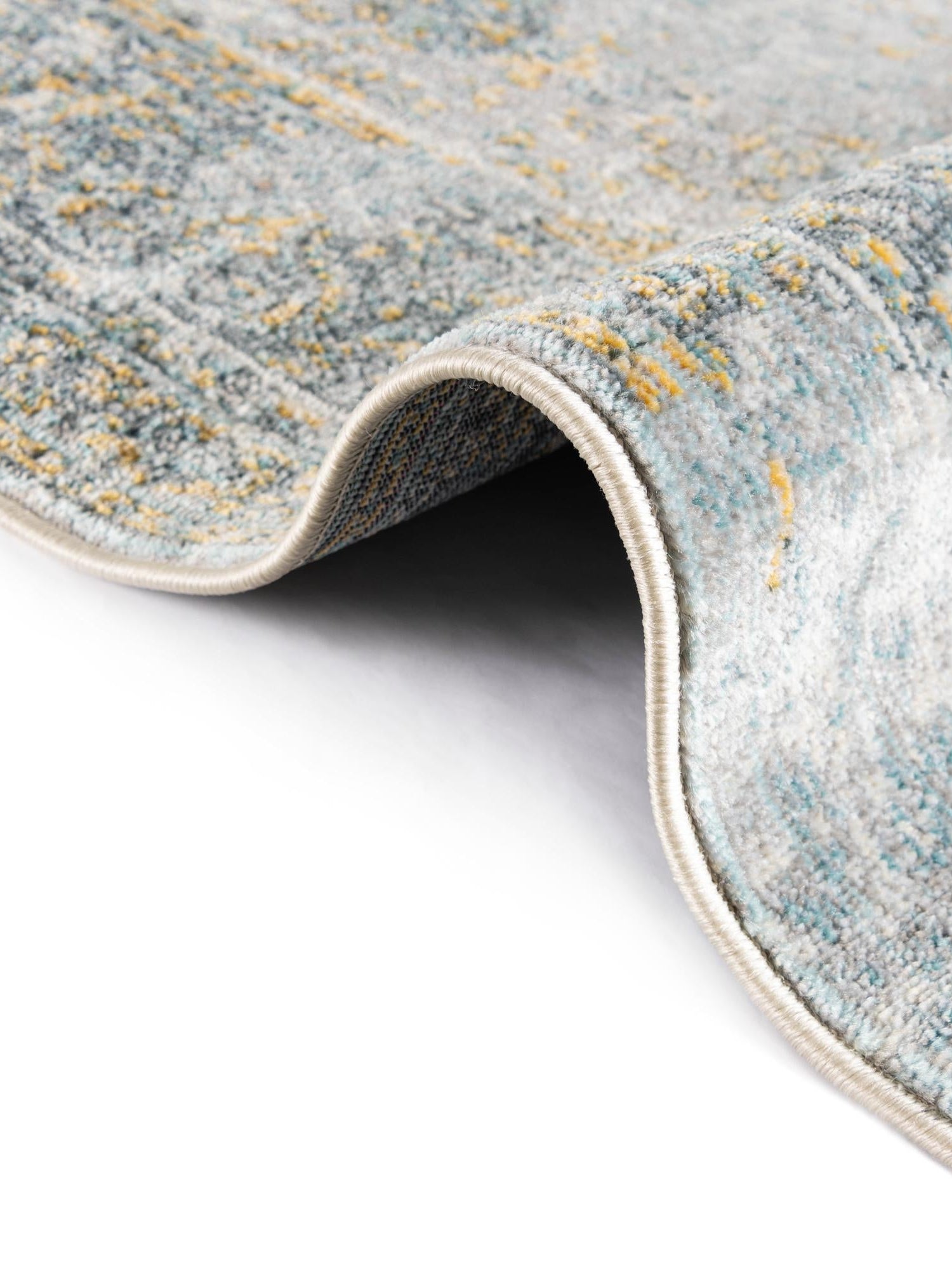 Gray 4' 3 x 6' 1 Baracoa Rectangle Area Rug 100% Polypropylene Distressed Vintage Living Dining Room Office Traditional Carpet for Sale at Rug Engine