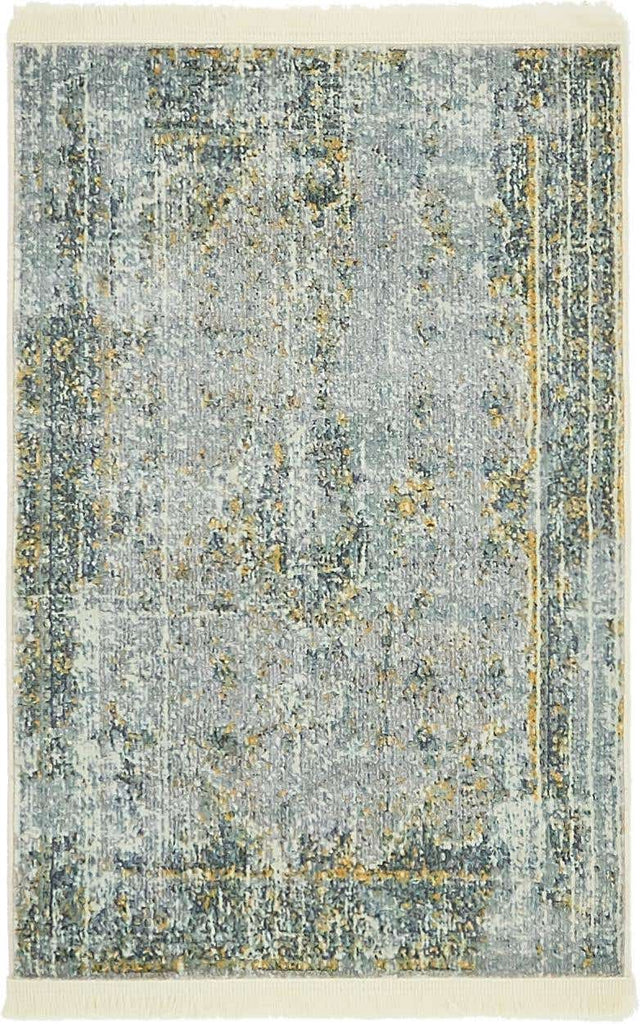 Gray 2' 2 x 3' 1 Baracoa Rectangle Area Rug 100% Polypropylene Distressed Vintage Living Dining Room Office Traditional Carpet for Sale at Rug Engine
