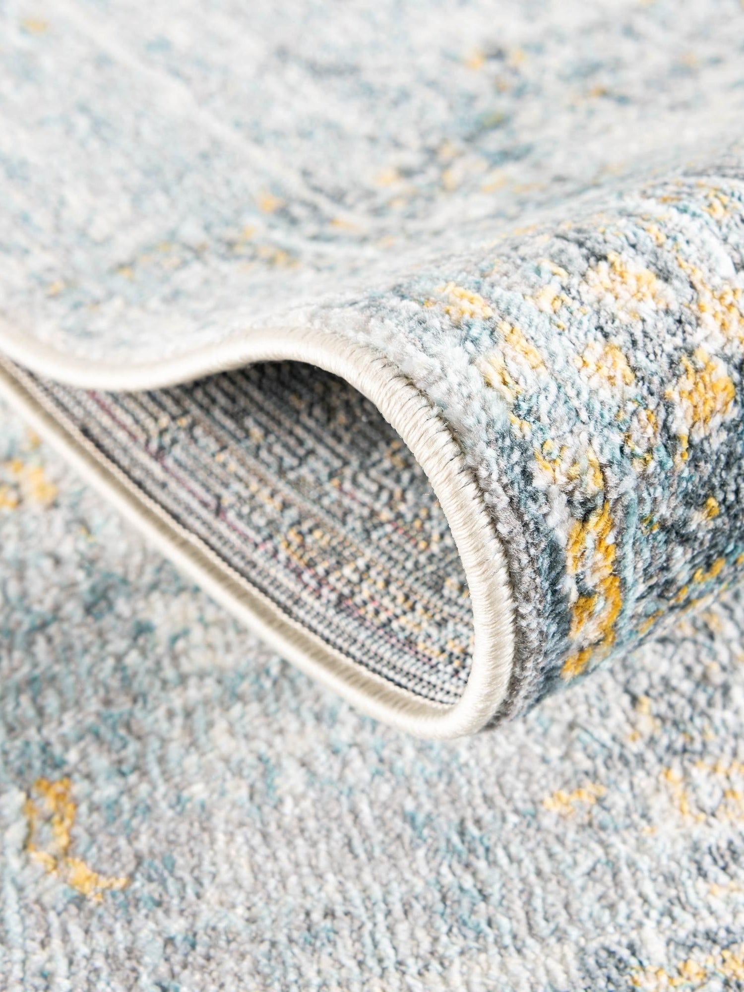 Gray 8' x 8' Baracoa Round Area Rug 100% Polypropylene Distressed Vintage Living Dining Room Office Traditional Carpet for Sale at Rug Engine