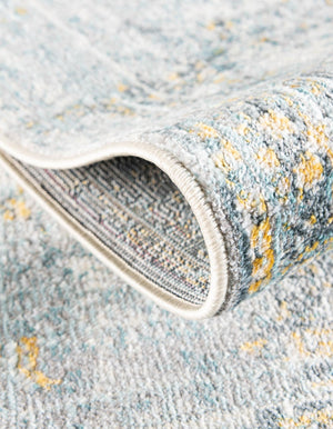 Gray 2' 7 x 10' Baracoa Runner Area Rug 100% Polypropylene Distressed Vintage Living Dining Room Office Traditional Carpet for Sale at Rug Engine