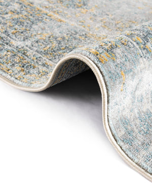 Gray 2' 2 x 6' Baracoa Runner Area Rug 100% Polypropylene Distressed Vintage Living Dining Room Office Traditional Carpet for Sale at Rug Engine