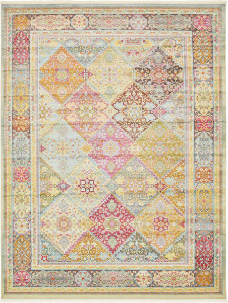 Multicolor 10' x 13' 1 Baracoa Rectangle Area Rug 100% Polypropylene Distressed Vintage Living Dining Room Office Traditional Carpet for Sale at Rug Engine