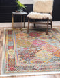 Multicolor 9' x 12' Baracoa Rectangle Area Rug 100% Polypropylene Distressed Vintage Living Dining Room Office Traditional Carpet for Sale at Rug Engine