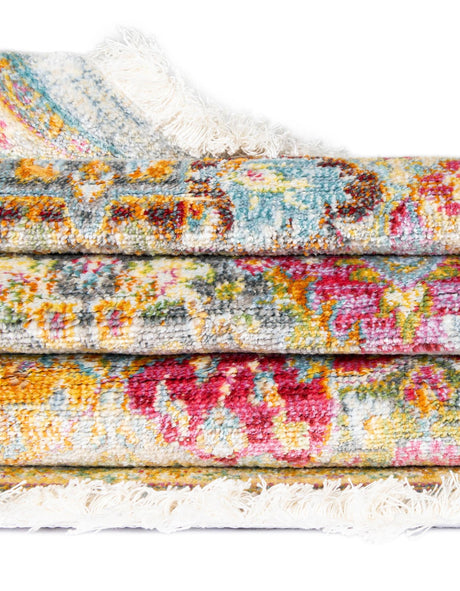 Multicolor 8' x 10' Baracoa Rectangle Area Rug 100% Polypropylene Distressed Vintage Living Dining Room Office Traditional Carpet for Sale at Rug Engine