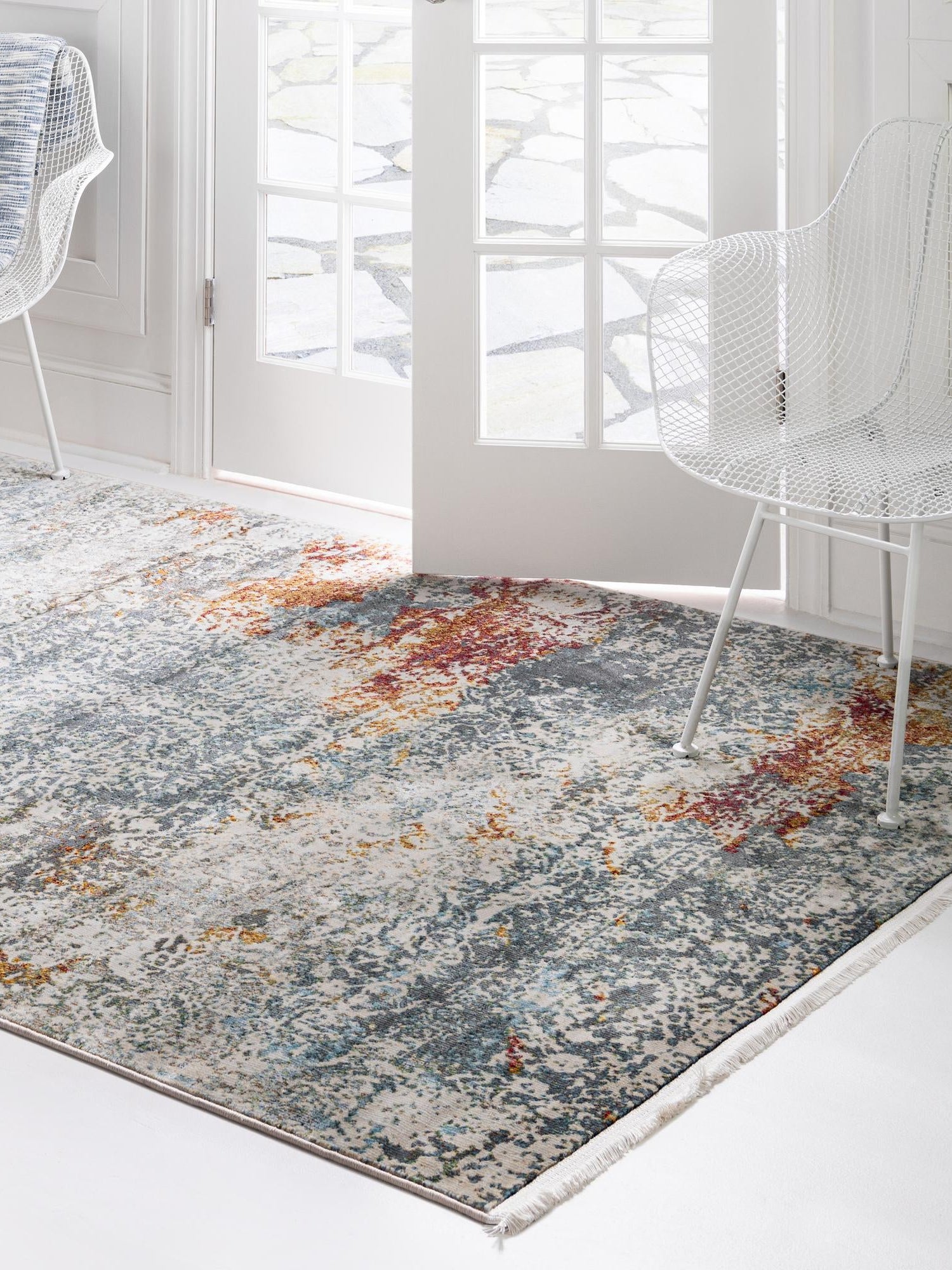 Cream 2' 2 x 3' 1 Baracoa Rectangle Area Rug 100% Polypropylene Distressed Vintage Living Dining Room Office Traditional Carpet for Sale at Rug Engine