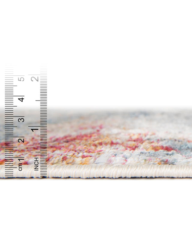 Cream 8' x 11' Baracoa Rectangle Area Rug 100% Polypropylene Distressed Vintage Living Dining Room Office Traditional Carpet for Sale at Rug Engine