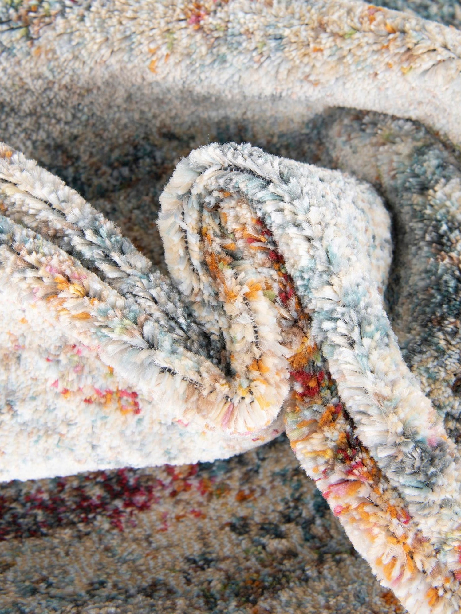 Cream 10' x 14' Baracoa Rectangle Area Rug 100% Polypropylene Distressed Vintage Living Dining Room Office Traditional Carpet for Sale at Rug Engine