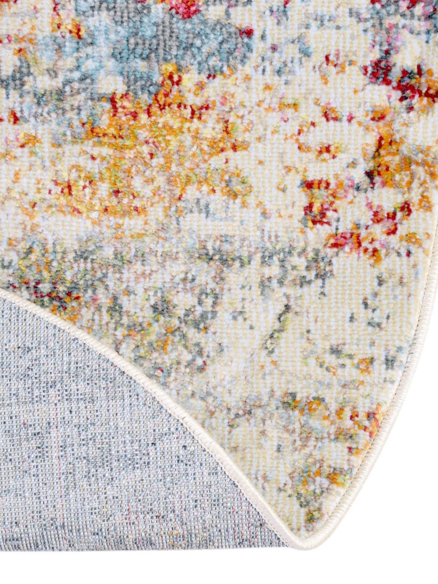 Cream 10' x 10' Baracoa Round Area Rug 100% Polypropylene Distressed Vintage Living Dining Room Office Traditional Carpet for Sale at Rug Engine