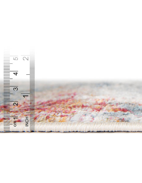 Cream 2' 7 x 13' Baracoa Runner Area Rug 100% Polypropylene Distressed Vintage Living Dining Room Office Traditional Carpet for Sale at Rug Engine