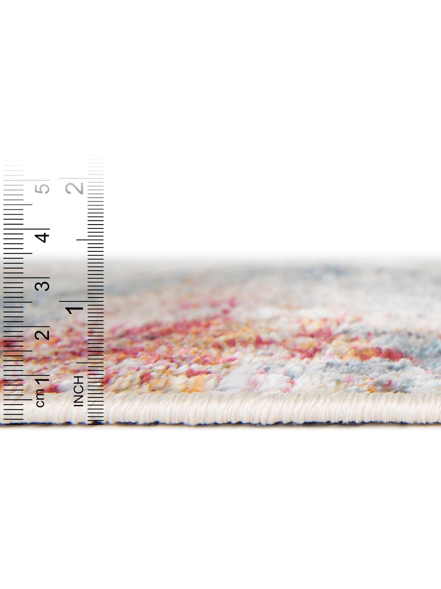 Cream 2' 7 x 19' 8 Baracoa Runner Area Rug 100% Polypropylene Distressed Vintage Living Dining Room Office Traditional Carpet for Sale at Rug Engine