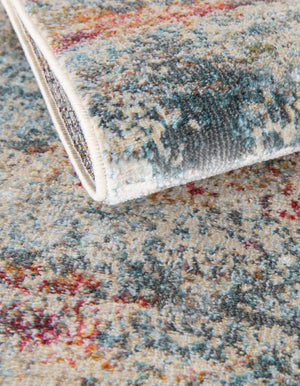 Cream 2' 7 x 16' 5 Baracoa Runner Area Rug 100% Polypropylene Distressed Vintage Living Dining Room Office Traditional Carpet for Sale at Rug Engine