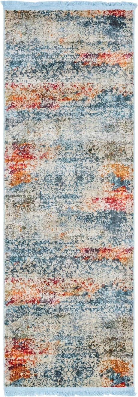 Cream 2' 2 x 6' 1 Baracoa Runner Area Rug 100% Polypropylene Distressed Vintage Living Dining Room Office Traditional Carpet for Sale at Rug Engine