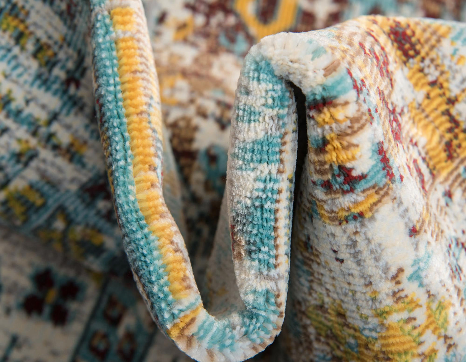 Light Blue 2' 2 x 6' 1 Baracoa Runner Area Rug 100% Polypropylene Distressed Vintage Living Dining Room Office Traditional Carpet for Sale at Rug Engine