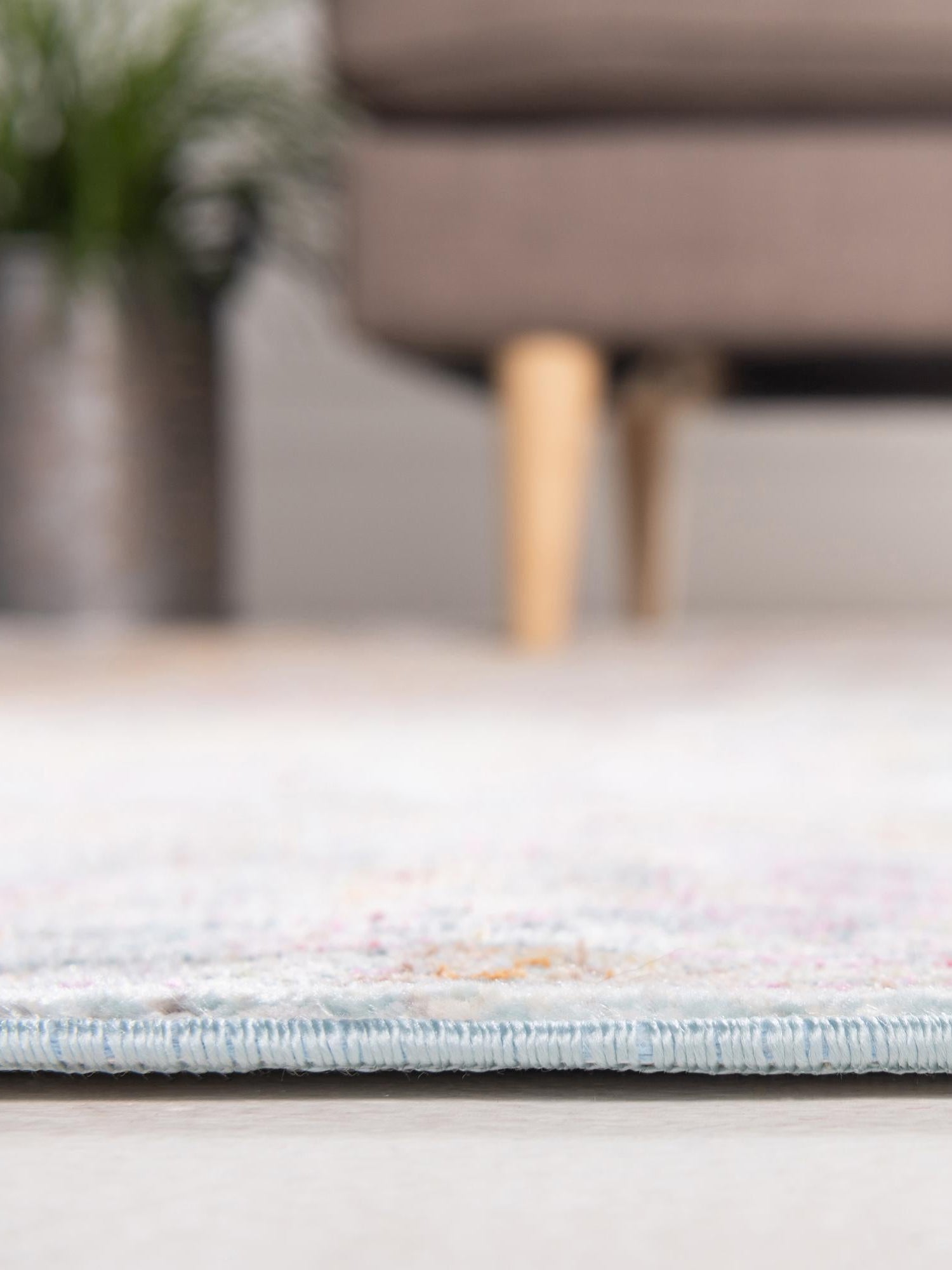 Light Blue 2' 2 x 3' 1 Baracoa Rectangle Area Rug 100% Polypropylene Distressed Vintage Living Dining Room Office Traditional Carpet for Sale at Rug Engine