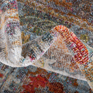 Light Blue 2' 2 x 3' 1 Baracoa Rectangle Area Rug 100% Polypropylene Distressed Vintage Living Dining Room Office Traditional Carpet for Sale at Rug Engine