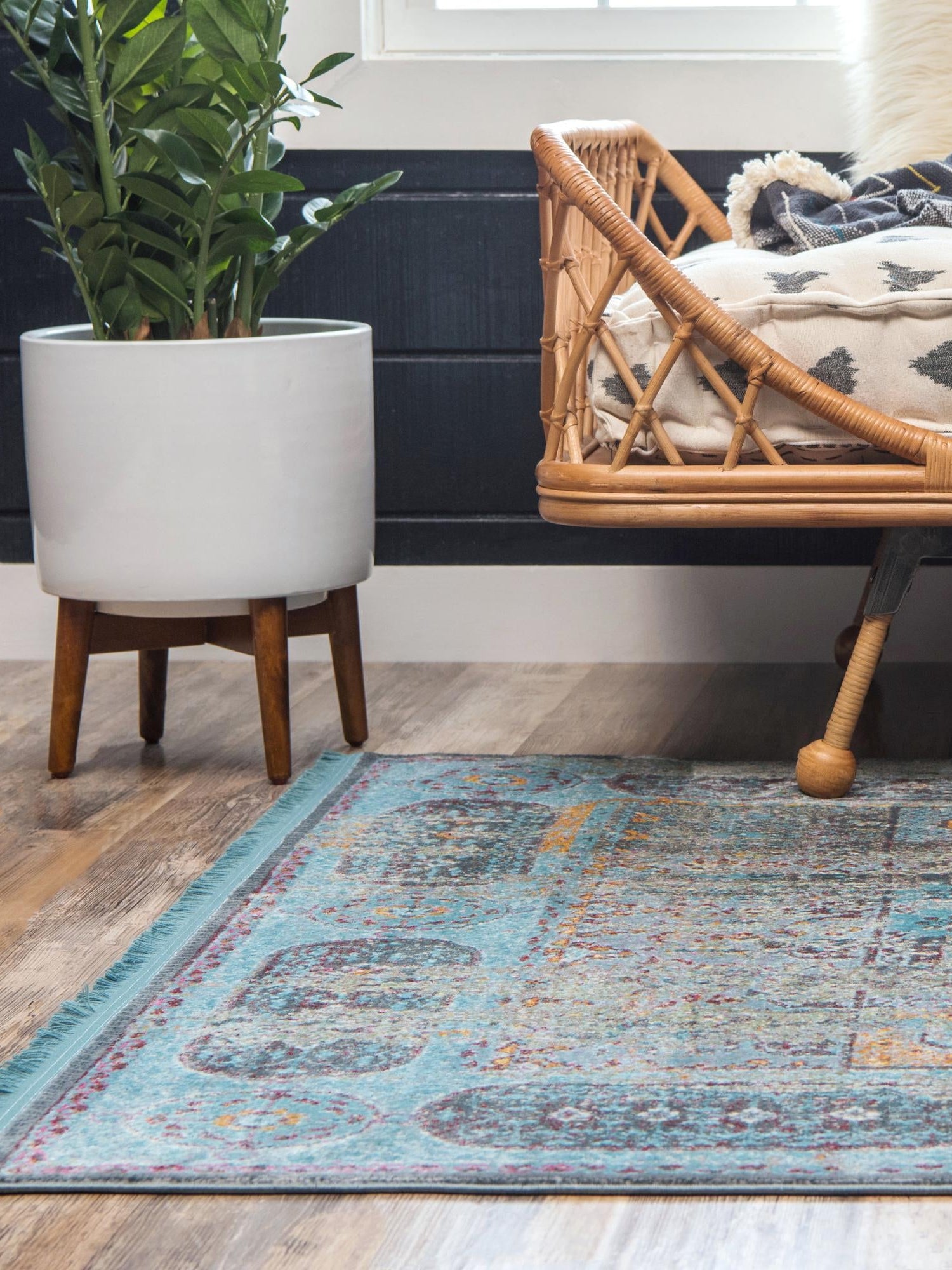 Blue 2' 2 x 3' 1 Baracoa Rectangle Area Rug 100% Polypropylene Distressed Vintage Living Dining Room Office Traditional Carpet for Sale at Rug Engine