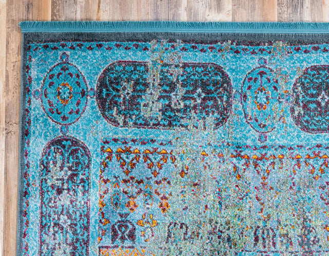 Blue 2' 2 x 3' 1 Baracoa Rectangle Area Rug 100% Polypropylene Distressed Vintage Living Dining Room Office Traditional Carpet for Sale at Rug Engine