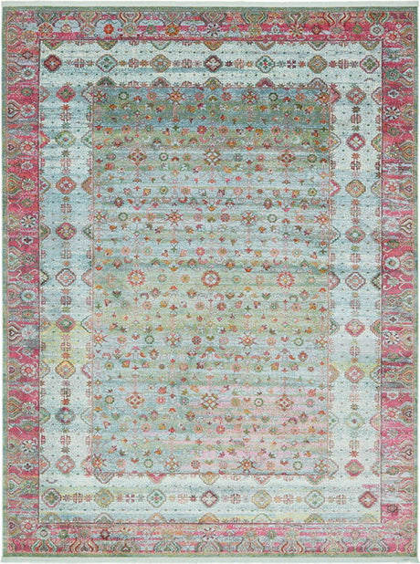 Blue 10' x 13' 1 Baracoa Rectangle Area Rug 100% Polypropylene Distressed Vintage Living Dining Room Office Traditional Carpet for Sale at Rug Engine