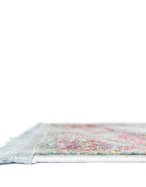 Blue 8' x 10' Baracoa Rectangle Area Rug 100% Polypropylene Distressed Vintage Living Dining Room Office Traditional Carpet for Sale at Rug Engine