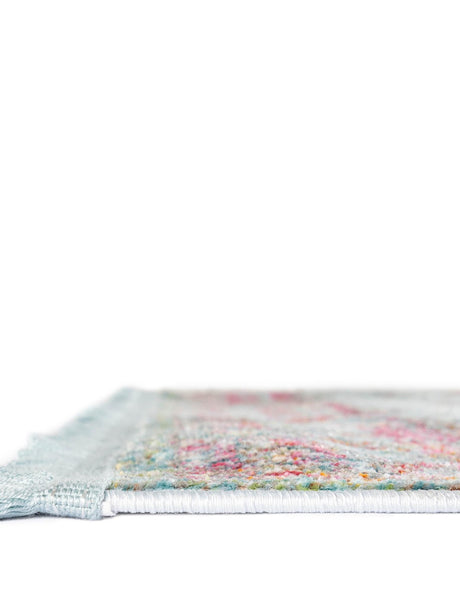 Blue 8' x 10' Baracoa Rectangle Area Rug 100% Polypropylene Distressed Vintage Living Dining Room Office Traditional Carpet for Sale at Rug Engine