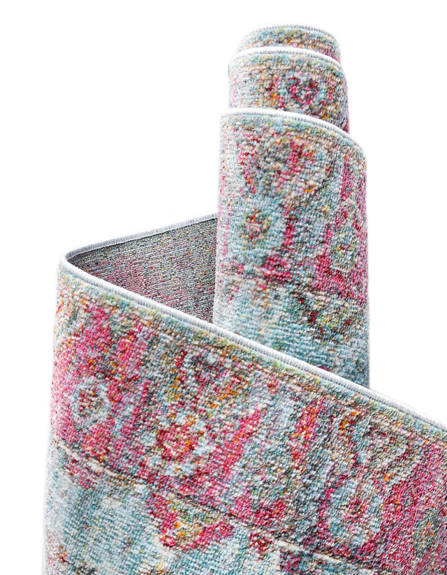 Blue 2' 2 x 3' 1 Baracoa Rectangle Area Rug 100% Polypropylene Distressed Vintage Living Dining Room Office Traditional Carpet for Sale at Rug Engine