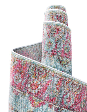 Blue 10' x 13' 1 Baracoa Rectangle Area Rug 100% Polypropylene Distressed Vintage Living Dining Room Office Traditional Carpet for Sale at Rug Engine