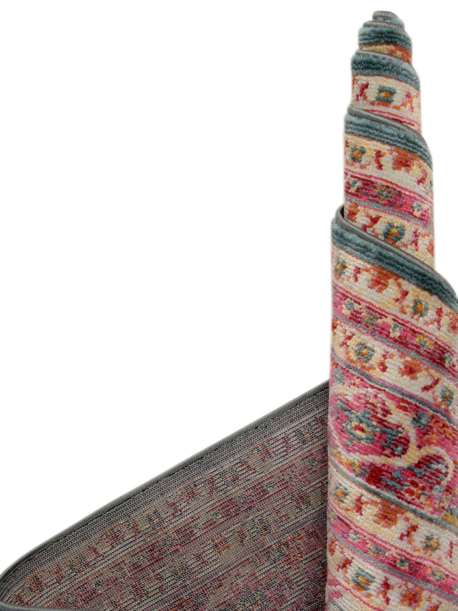 Turquoise 8' x 10' Baracoa Rectangle Area Rug 100% Polypropylene Distressed Vintage Living Dining Room Office Traditional Carpet for Sale at Rug Engine