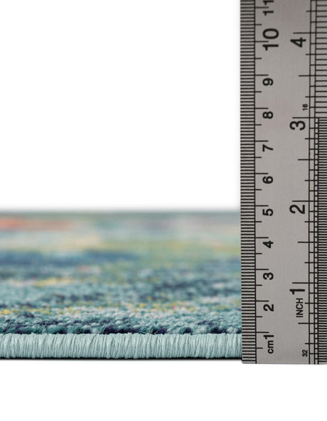 Navy Blue 8' x 10' Positano Rectangle Area Rug Coastal Marine Beach Design Carpet for Modern Living Rooms, Dining, Bedroom, Office for Sale at Rug Engine