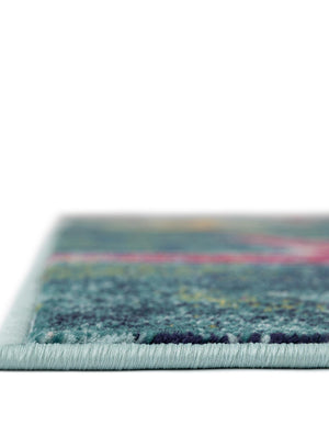 Navy Blue 2' x 8' Positano Runner Area Rug Coastal Marine Beach Design Carpet for Modern Living Rooms, Dining, Bedroom, Office for Sale at Rug Engine