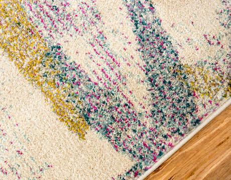 Beige 4' 1 x 6' 1 Positano Rectangle Area Rug Coastal Marine Beach Design Carpet for Modern Living Rooms, Dining, Bedroom, Office for Sale at Rug Engine